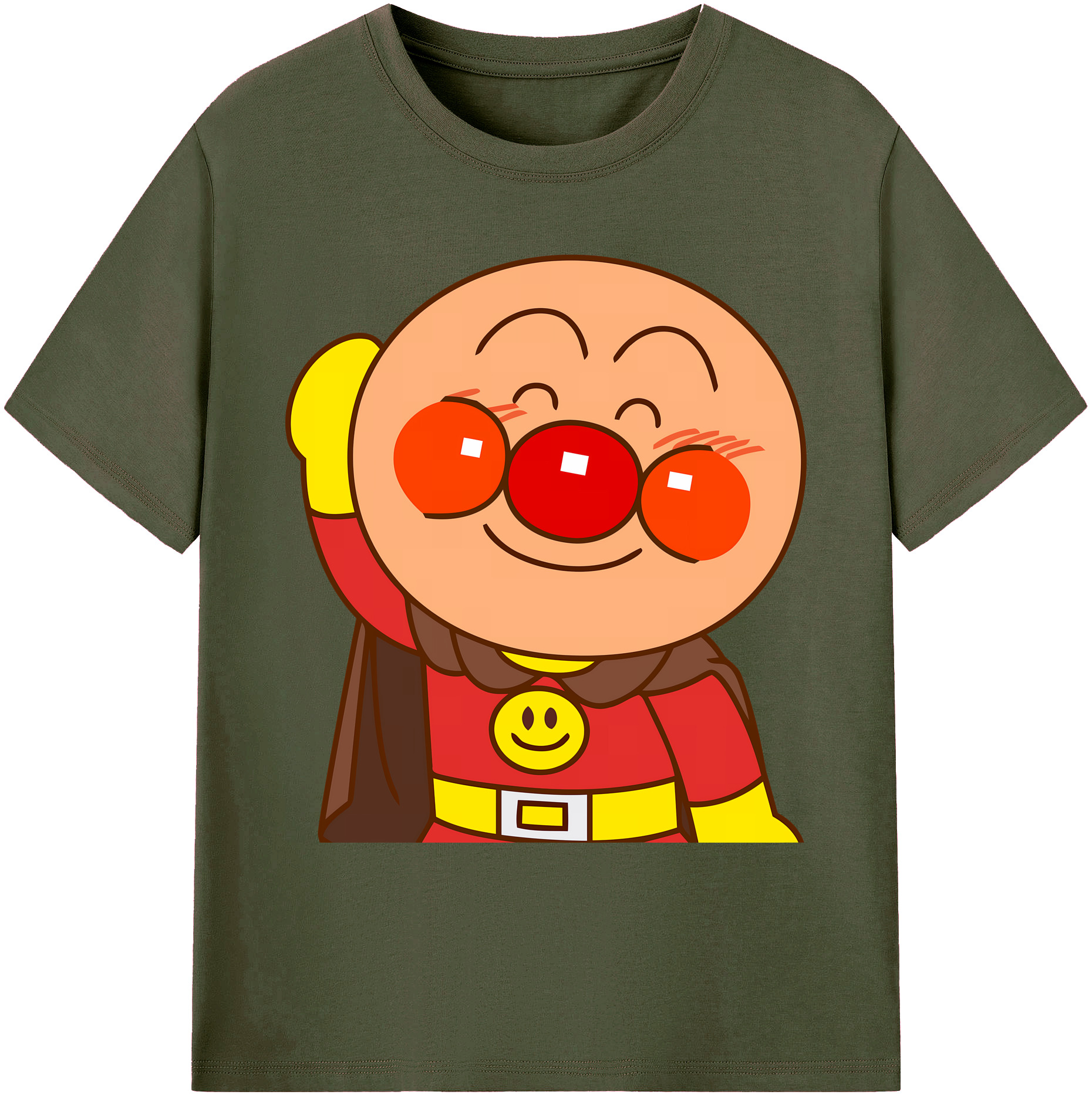 （画像用） アンパンマン Anpanman 綿100％ メンズ半袖Tシャツ｜肌触りやわらか＆通気性